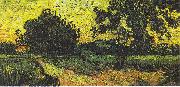 Vincent Van Gogh Landscape with Castle Auvers at Sunset Sweden oil painting artist